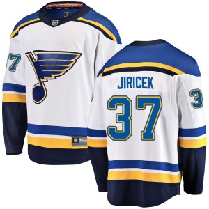 Adam Jiricek Youth Fanatics Branded St. Louis Blues Breakaway White Away Jersey