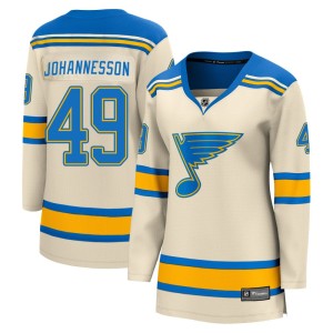 Samuel Johannesson Women's Fanatics Branded St. Louis Blues Breakaway Cream 2022 Winter Classic Jersey