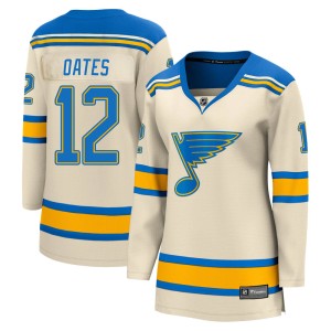 Adam Oates Women's Fanatics Branded St. Louis Blues Breakaway Cream 2022 Winter Classic Jersey