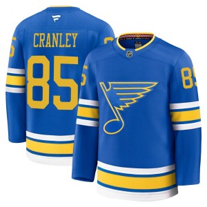 Will Cranley Youth Fanatics St. Louis Blues Premium Blue Home 2025 Jersey