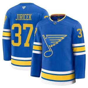 Adam Jiricek Youth Fanatics St. Louis Blues Premium Blue Home 2025 Jersey
