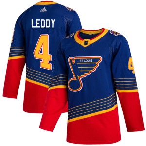 Nick Leddy Youth Adidas St. Louis Blues Authentic Blue 2019/20 Jersey