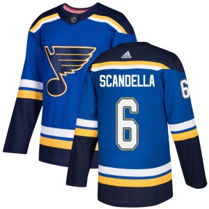 Marco Scandella Men's Adidas St. Louis Blues Authentic Blue Home Jersey