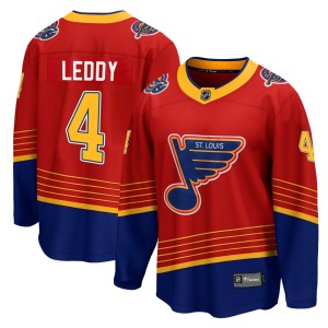 Nick Leddy Youth Fanatics Branded St. Louis Blues Breakaway Red 2020/21 Special Edition Jersey