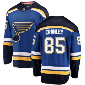 Will Cranley Youth Fanatics Branded St. Louis Blues Breakaway Blue Home Jersey