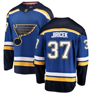 Adam Jiricek Men's Fanatics Branded St. Louis Blues Breakaway Blue Home Jersey