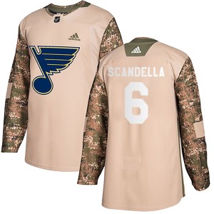 Marco Scandella Youth Adidas St. Louis Blues Authentic Camo Veterans Day Practice Jersey