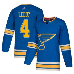 Nick Leddy Youth Adidas St. Louis Blues Authentic Blue Alternate Jersey