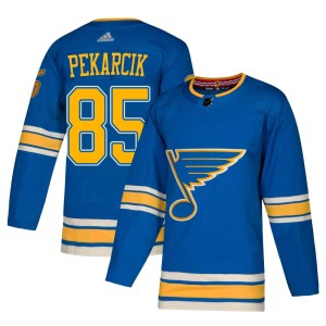 Juraj Pekarcik Youth Adidas St. Louis Blues Authentic Blue Alternate Jersey