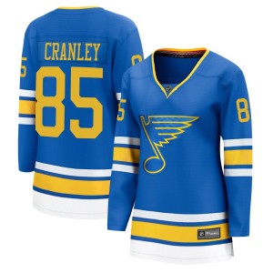 Will Cranley Women's Fanatics St. Louis Blues Breakaway Blue Home 2025 Jersey