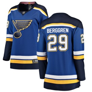 Jonatan Berggren Women's Fanatics Branded St. Louis Blues Breakaway Blue Home Jersey