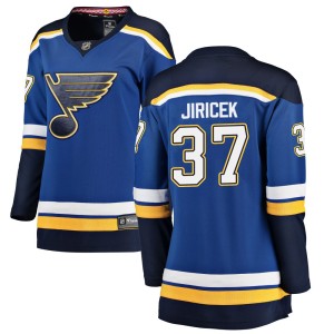 Adam Jiricek Women's Fanatics Branded St. Louis Blues Breakaway Blue Home Jersey