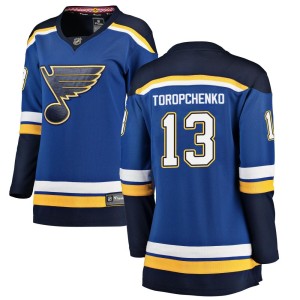Alexey Toropchenko Women's Fanatics Branded St. Louis Blues Breakaway Blue Home Jersey