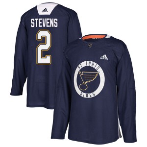 Scott Stevens Men's Adidas St. Louis Blues Authentic Blue Practice Jersey