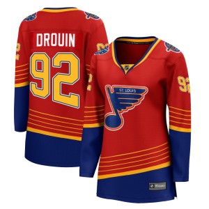 Jonathan Drouin Women's Fanatics Branded St. Louis Blues Breakaway Red 2020/21 Special Edition Jersey