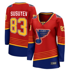 Nikita Susuyev Women's Fanatics Branded St. Louis Blues Breakaway Red 2020/21 Special Edition Jersey