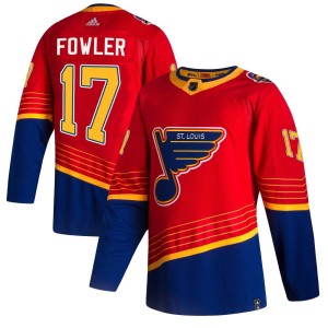 Cam Fowler Youth Adidas St. Louis Blues Authentic Red 2020/21 Reverse Retro Jersey